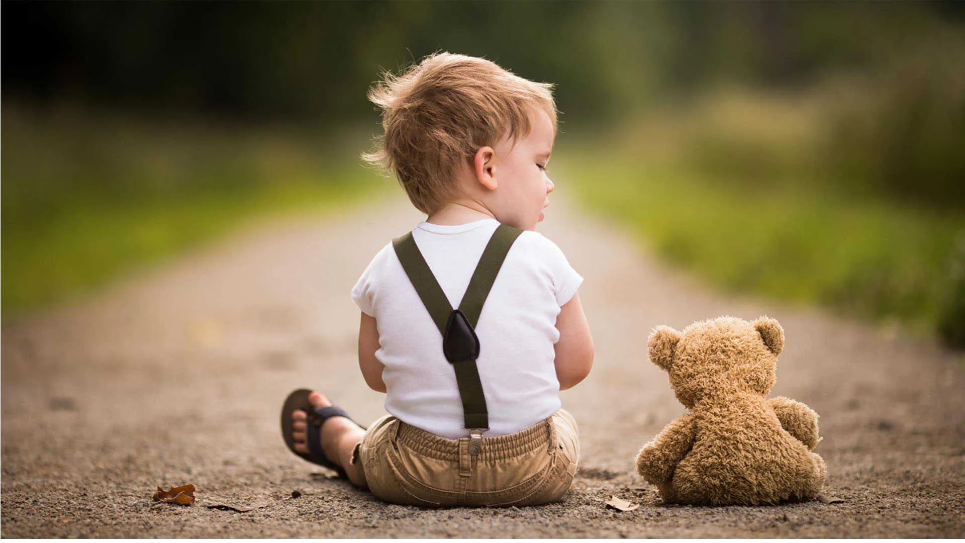 cute boy with teddy bear hd imagewallpaper 2017