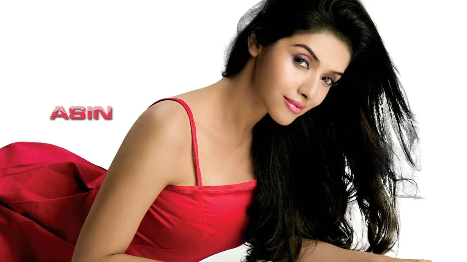 desktop wallpaper tamil actress asin hot in red dress hd wallpaper