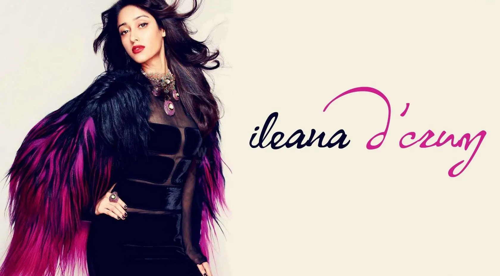 ileana dcruz in black angel dress hd wallpaper