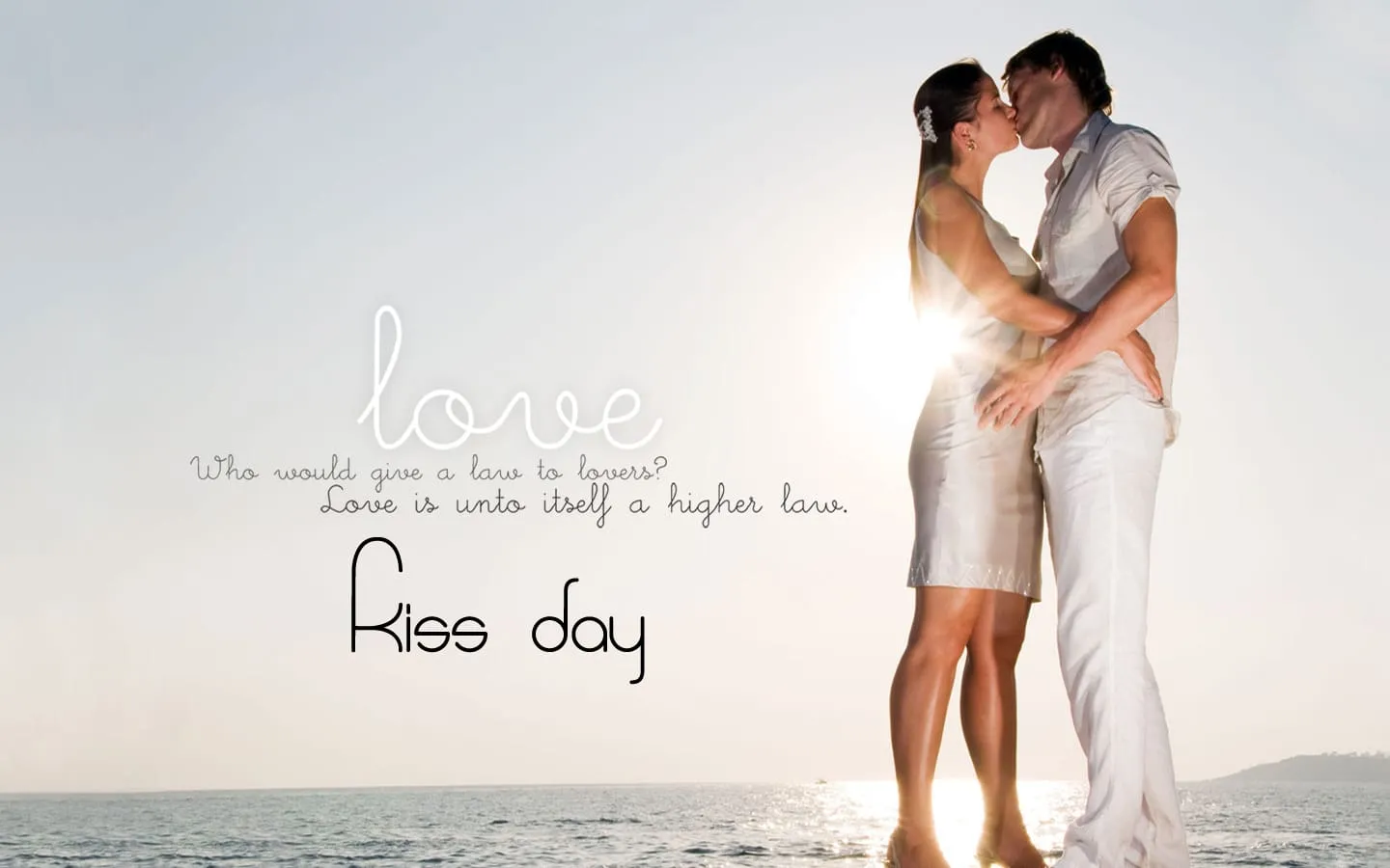 kiss day hd wallpaper