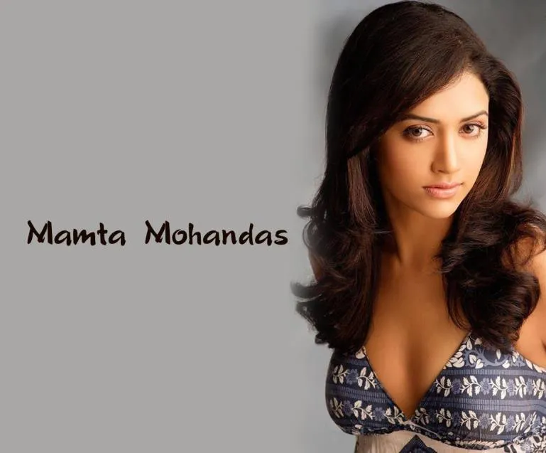 mamta mohandas hot cleavage hd wallpaper