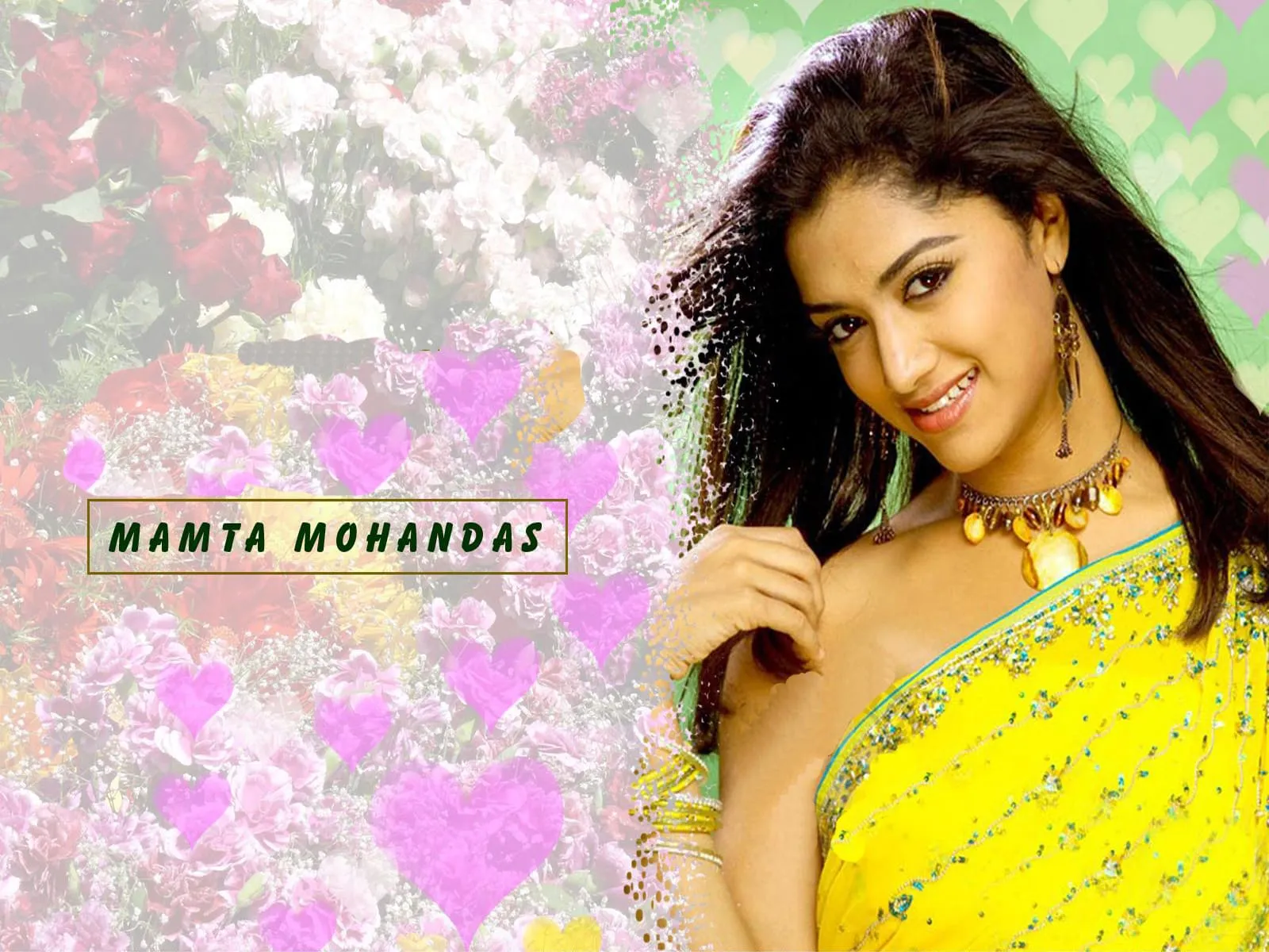 mamta mohandas in saris normal