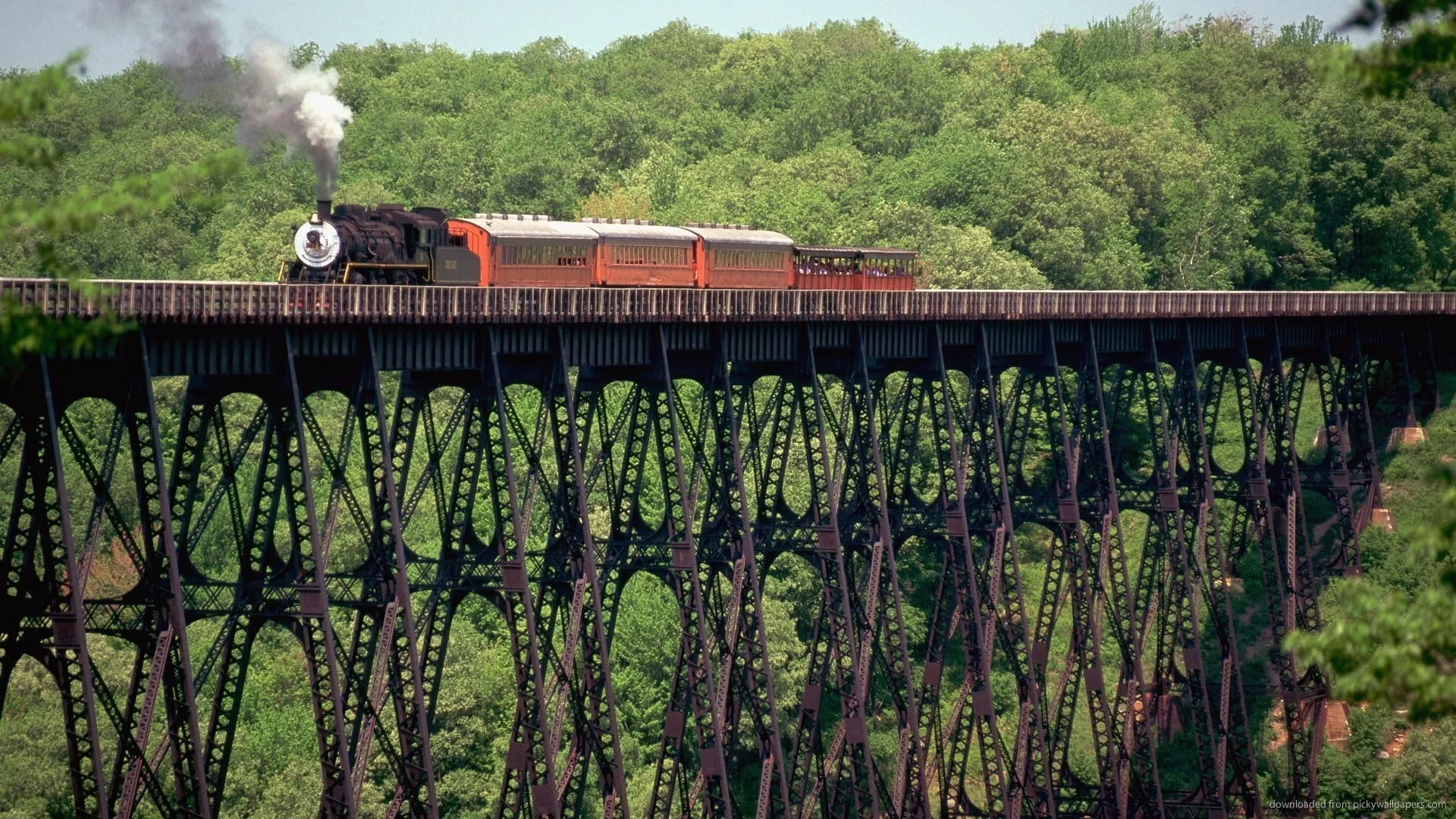 old train on an old bridge