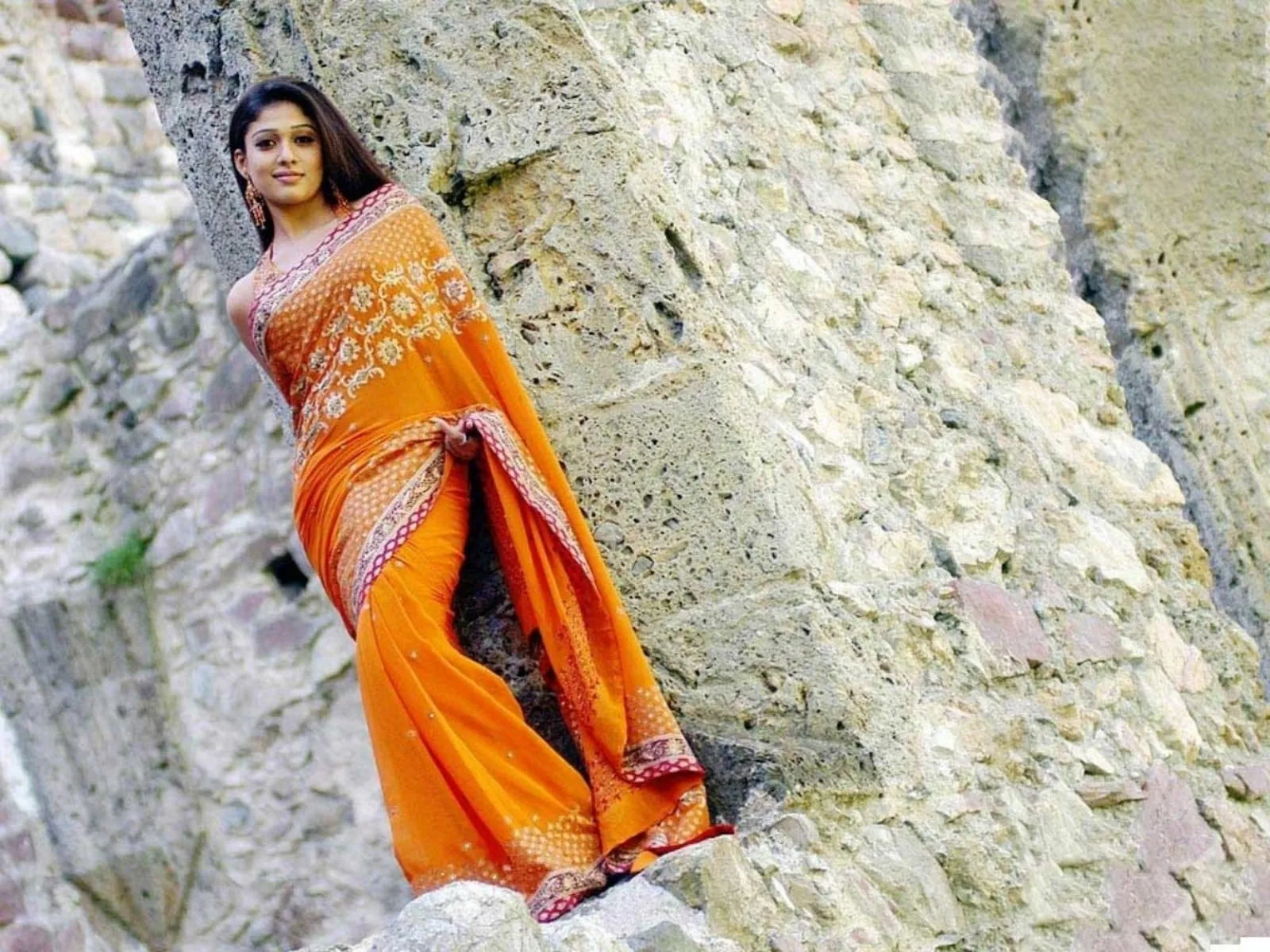 south actress nayantara in saree wallpaper1 other