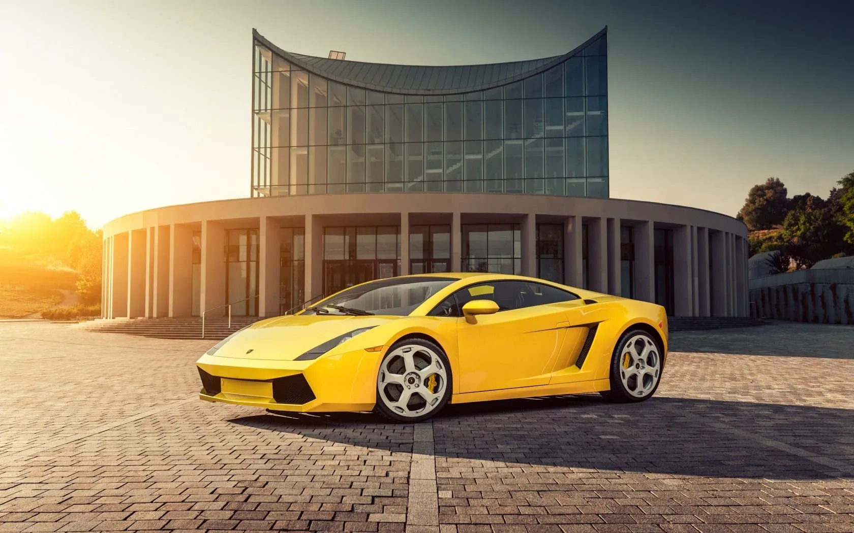 yellow car wallpaper hd